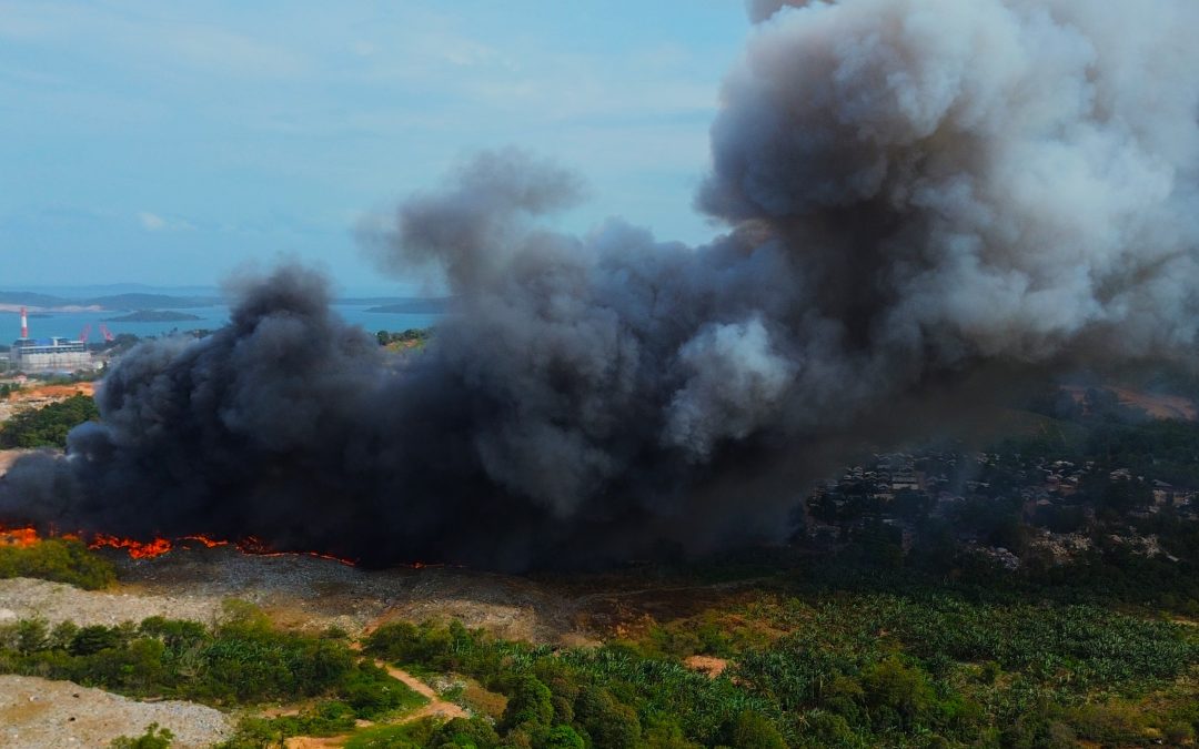 TPA Telaga Punggur Terbakar, Ancam Kesehatan dan Lingkungan